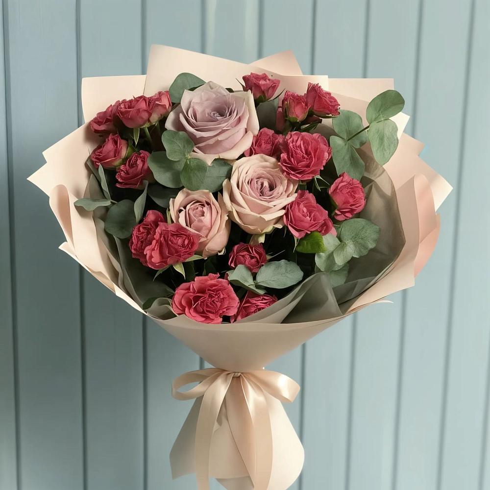 Букет цветов из: Гвоздики и Розы в Ветлужском Костромской области