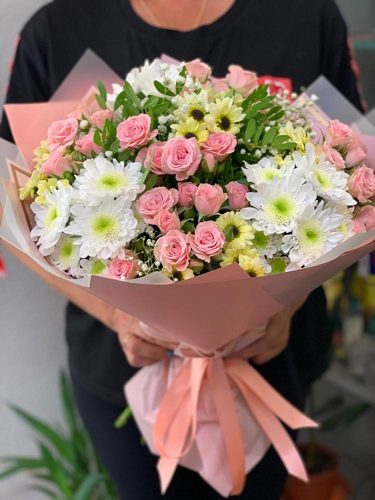 Букет цветов из: Розы и Хризантемы в Ветлужском Костромской области