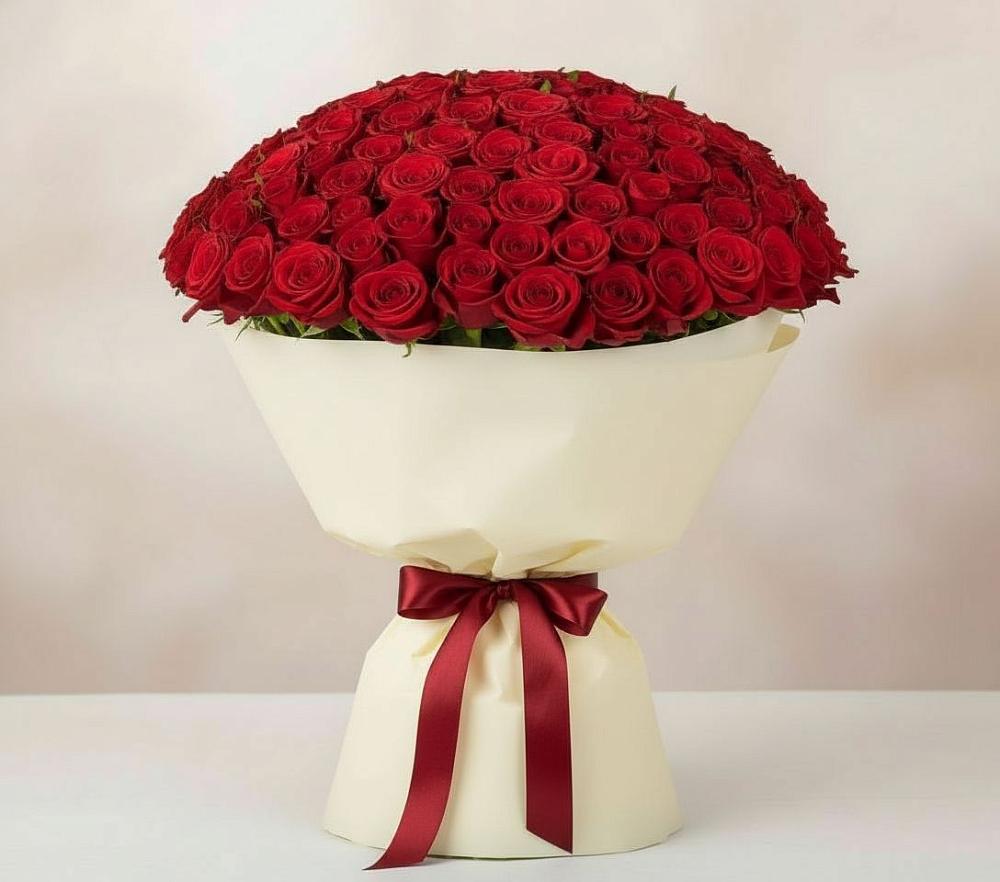 Букет 101 Красная роза Милано в Ветлужском Костромской области