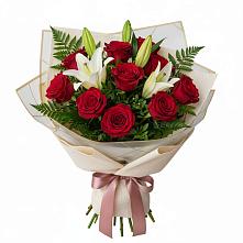 Букет цветов из:  Лилии и Розы в Ветлужском Костромской области