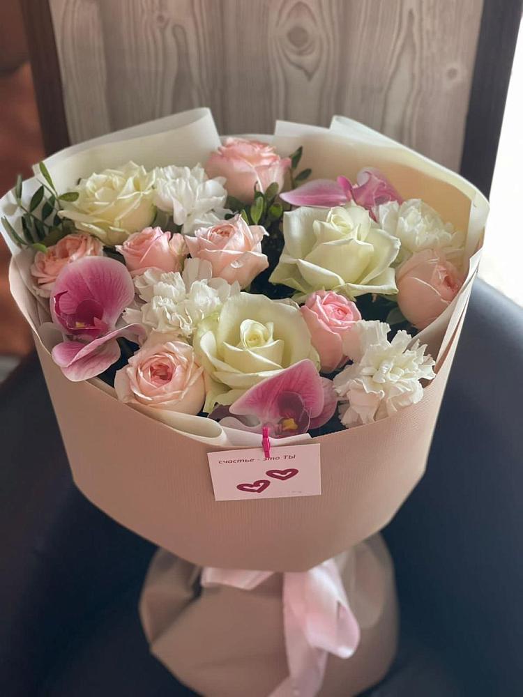 Букет цветов из: Орхидеи, Розы и Гвоздики в Ветлужском Костромской области