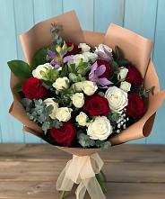 Букет цветов из:  Розы и Альстромерии в Ветлужском Костромской области