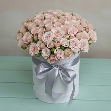 Цветочная композиция из Розы в шляпной коробке #REPLACE_PRED# Ветлужском Костромской области