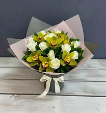 Букет цветов из:  Орхидеи и Розы в Ветлужском Костромской области