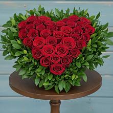 Цветочная композиция из Розы в виде сердца в Ветлужском Костромской области