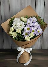 Букет цветов из:  Хризантемы и Розы в Ветлужском Костромской области
