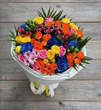 Букет цветов из:  Розы и Хризантемы в Ветлужском Костромской области