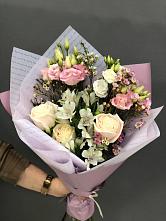 Букет цветов из:  Альстромерии, Розы и Лизиантусы #REPLACE_PRED# Ветлужском Костромской области