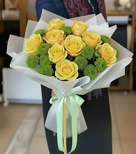 Букет цветов из:  Хризантемы и Розы в Ветлужском Костромской области