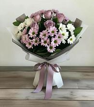 Букет цветов из:  Хризантемы и Розы в Ветлужском Костромской области