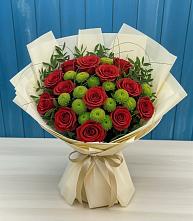 Букет цветов из:  Розы и Хризантемы в Ветлужском Костромской области