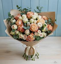 Букет цветов из:  Альстромерии и Розы в Ветлужском Костромской области