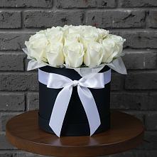 Цветочная композиция из Розы в шляпной коробке #REPLACE_PRED# Ветлужском Костромской области